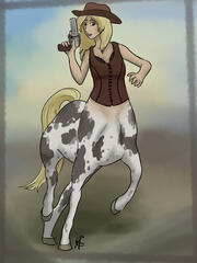 Western Centaur - Full body character art